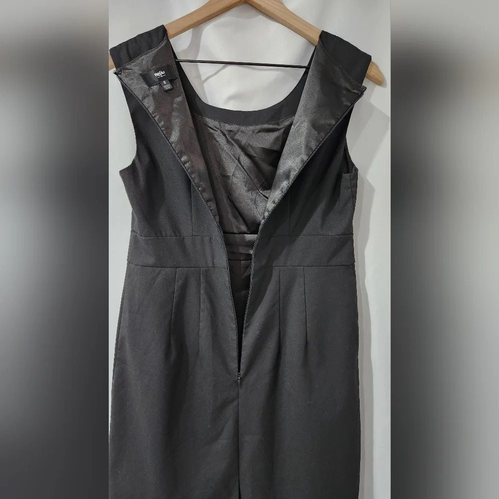 Sleeveless Lined Little Black Dress Size 8 Classic LBD Career Special Occasion - Picture 5 of 8